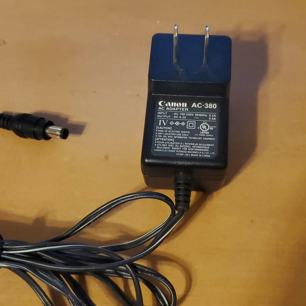 Canon AC-380 Power Cord AC Adapter
